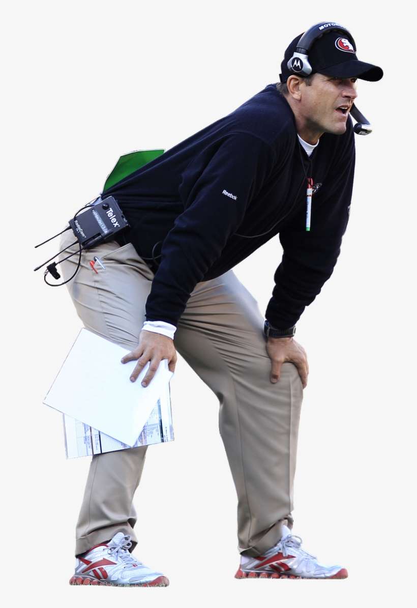 3 More Cuts - Jim Harbaugh Transparent Background, transparent png download