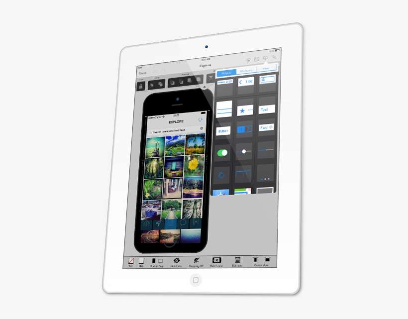Mockup Editor Ios7 Ui Elements - Tablet Computer, transparent png download