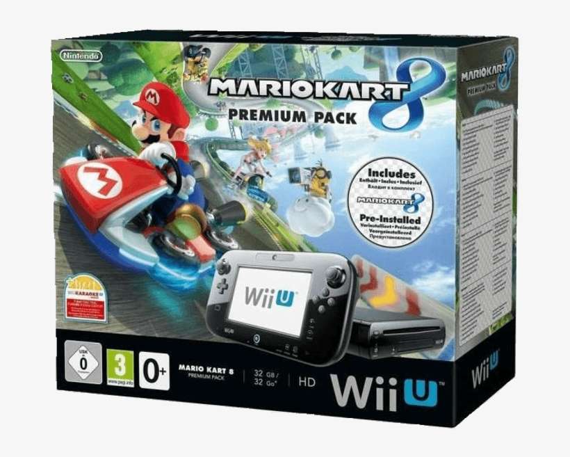 Cool Nintendo Wii U Premium Pack Mario Kart 8 Pre Installer Console Wii U Mario Kart 8 Png Image Transparent Png Free Download On Seekpng