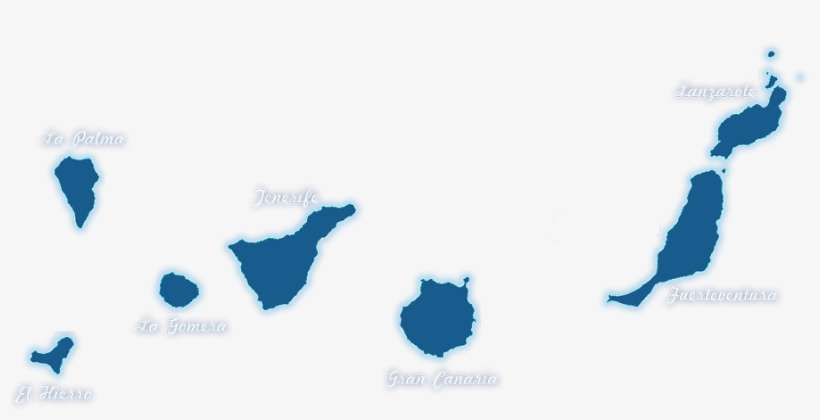 Learn How To Get Around Each Island By Clicking On - Canary Islands Silhouette, transparent png download