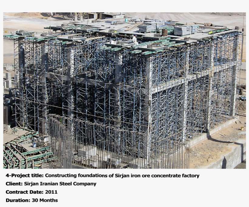 4-constructing Foundations Of Sirjan Iron Ore Concentrate - Construction, transparent png download