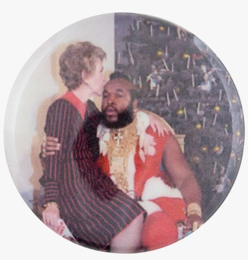 Nancy Reagan And Mr T Entertainment Button Museum - Nancy Reagan Meme, transparent png download