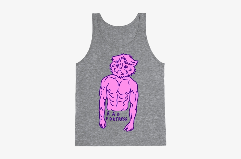Cat Man Tank Top - Top, transparent png download