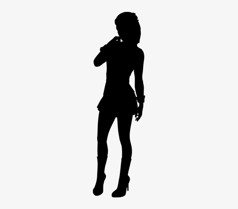 Silhouette Jeune Fille, transparent png download