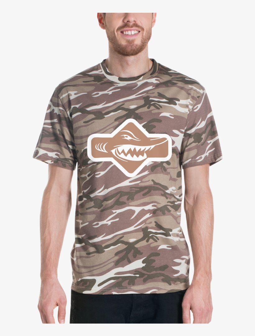 Load Image Into Gallery Viewer, Shark Camouflage T-shirt - T-shirt, transparent png download