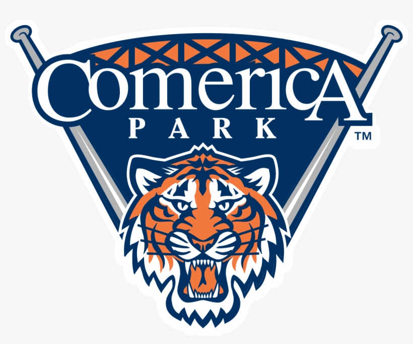 Detroit Tigers Png Image Background - Detroit Tigers Comerica Park Logos, transparent png download