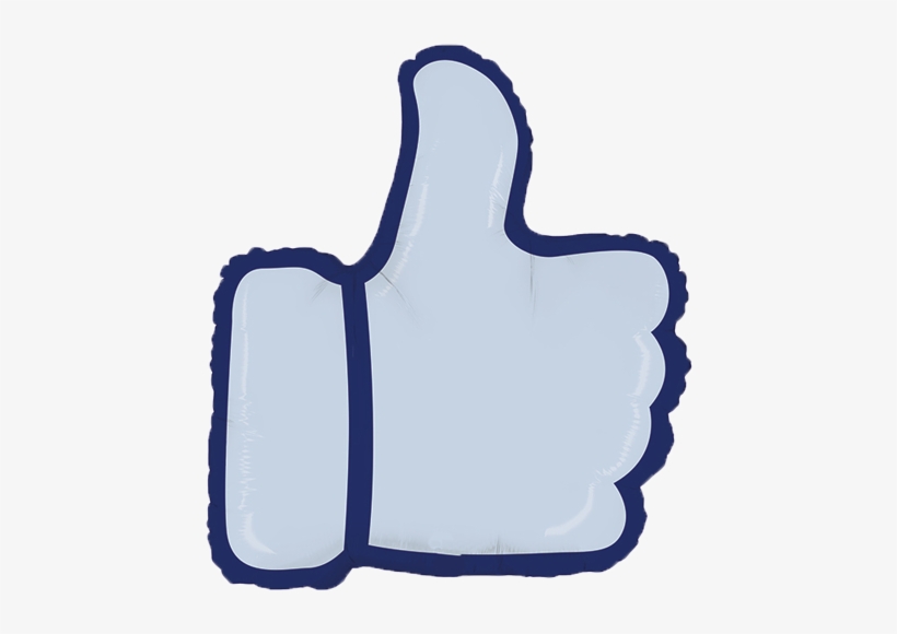28" Thumbs Up Like Button Balloon Social Media Promotional - Betallic 28-inch I Like It Foil Balloon, transparent png download