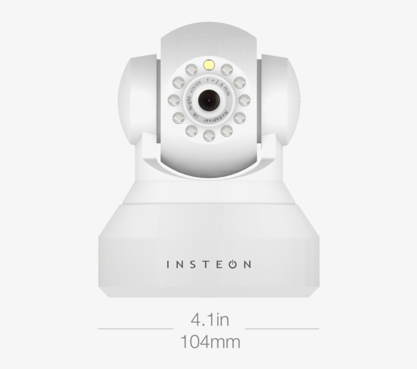 Dimensions Indoor Front - Insteon 2864-222 Hd Wifi Camera White - Us, As Shown, transparent png download