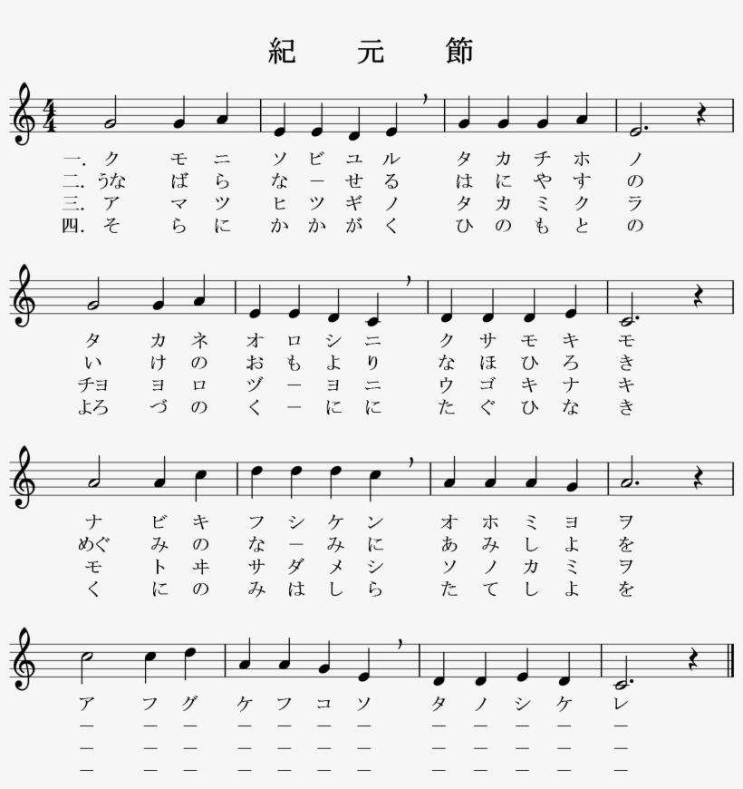 Kigensetsu - Хорошо И Приятно Жить Братьям Вместе Ноты, transparent png download