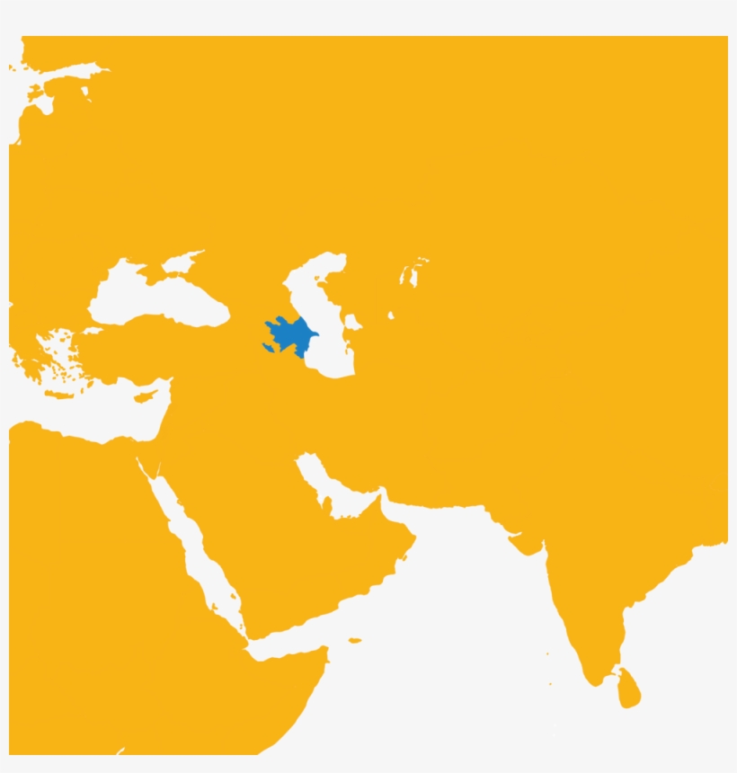 Azerbaijan Map - Map, transparent png download