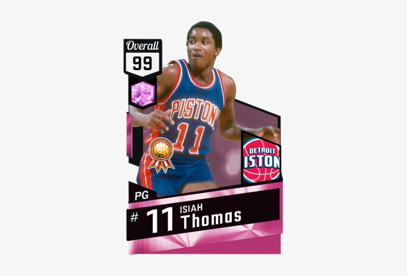 '89 Isiah Thomas Pinkdiamond Card - Pink Diamond Kevin Love, transparent png download