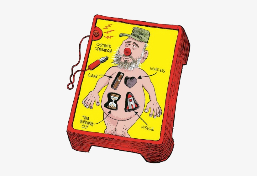 One Should Read The Rest Of This Post Below Over At - Castro And Batista Cartoon Gif, transparent png download