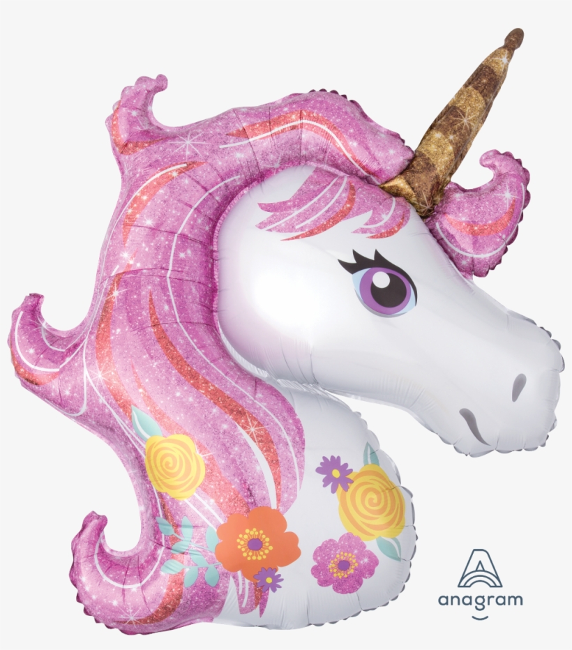 Unicornio Rosa Minish - Unicorn Balloon, transparent png download