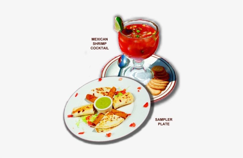 Mexican Shrimp Cocktail And Sampler Plate - Sopaipilla Factory, transparent png download