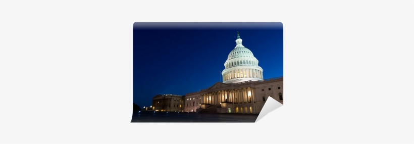 Night View On Us Capitol In Washington Dc, Usa Wall - United States Capitol, transparent png download