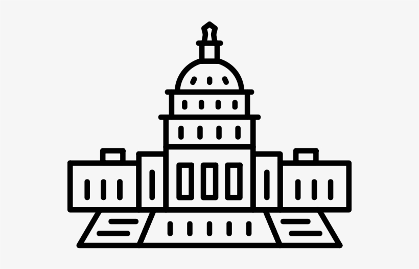 Us Capitol Rubber Stamp - Least It's Not The Government, transparent png download