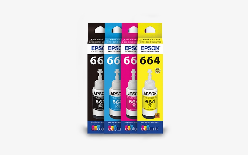 Botellas De Tinta Epson T664 - Epson T664 Ink Cartridge, Magenta - 1-pack, transparent png download