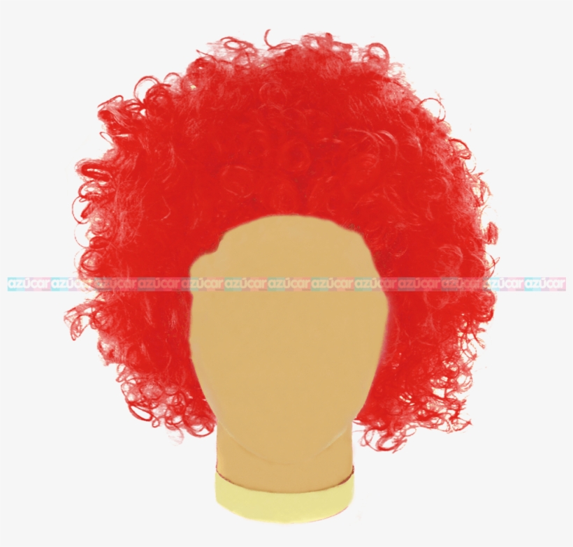Granmark Peluca Afro Rojo 3/1 Granmark - Portable Network Graphics, transparent png download