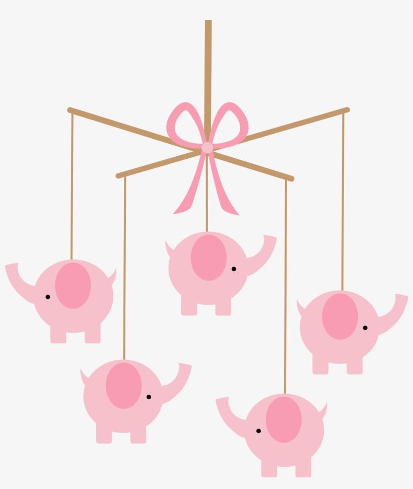 Snowflake Baby Shower Banner Stock - Baby Mobile Clip Art, transparent png download