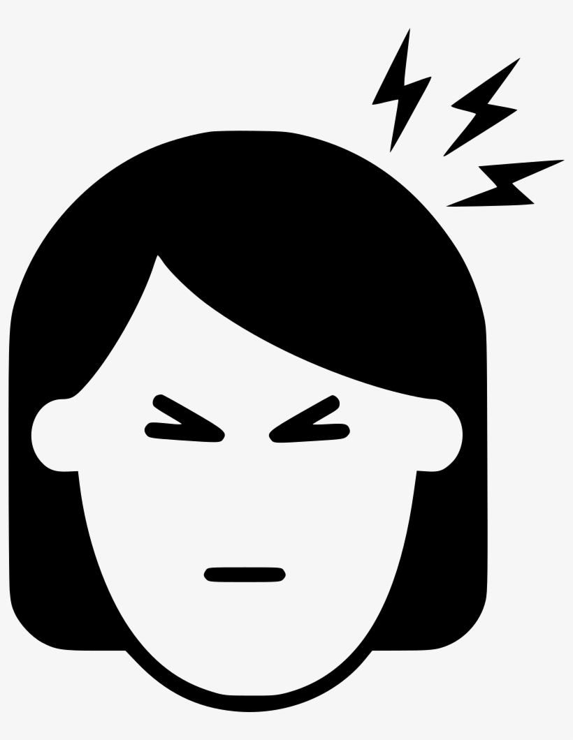 Headache Woman Line Comments - Headache Png, transparent png download