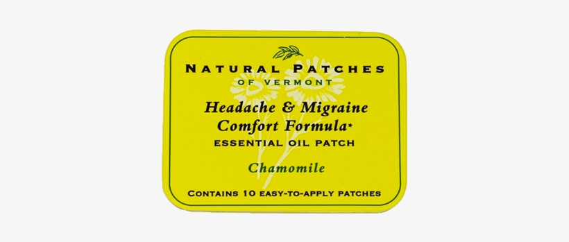 Essential Oil Patch - Natural Patches Of Vermont - Headache & Migraine, transparent png download