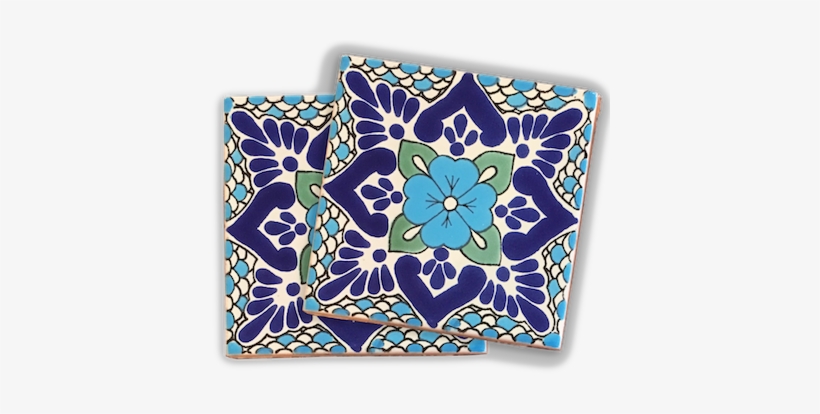 Ceramic Tile Coasters - Floral Design, transparent png download