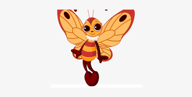 Borboletas Para Colorir - Cute Butterfly Cartoon, transparent png download