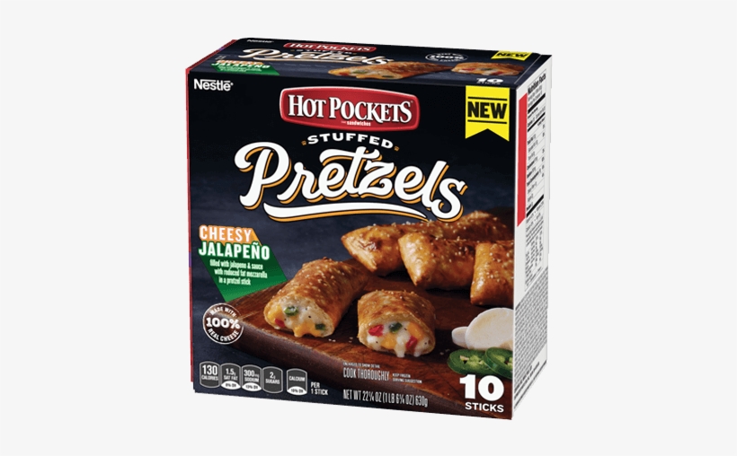 Stuffed Pretzel Cheesy Jalapeño - Hot Pockets, transparent png download