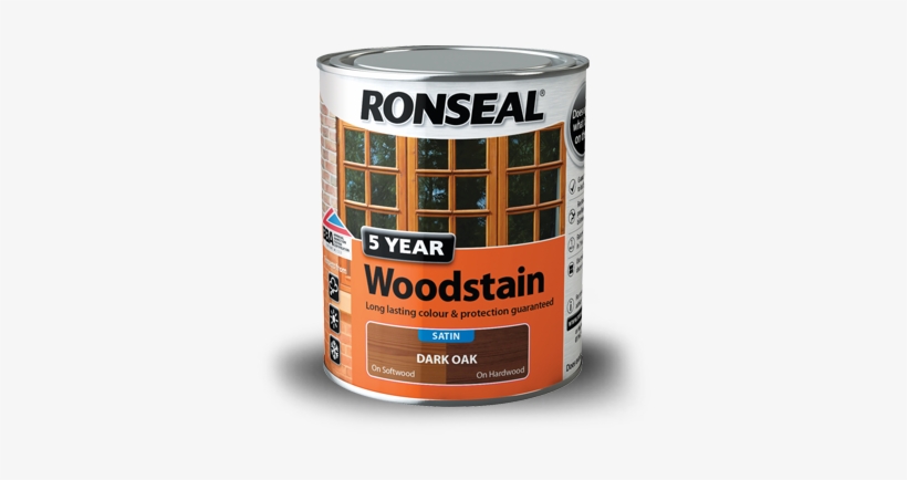 5yr Woodstain 750 2014 S - Ronseal Wood Stain Deep Mahogany, transparent png download