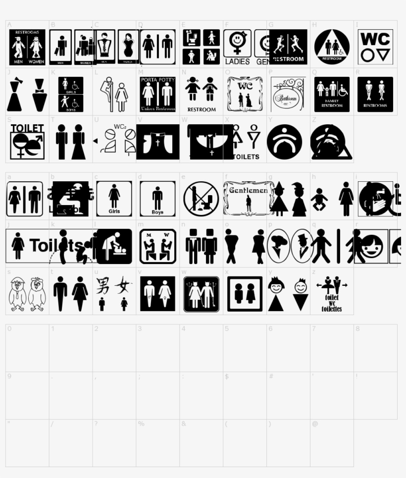 Restroom Signs - Adesivi Per Toilette, transparent png download