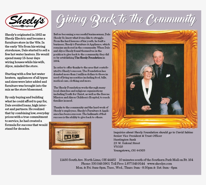 Article About Sheely Foundation - Sheely's Furniture, transparent png download