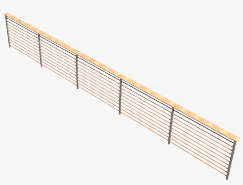Baranda De 900mm Con 6 Postes Y Un Pasamano De 120mm - Handrail, transparent png download