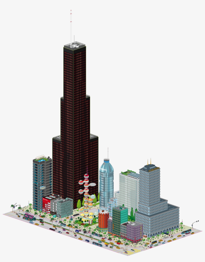 Explore City Illustration, Towers, And More - Skyline, transparent png download