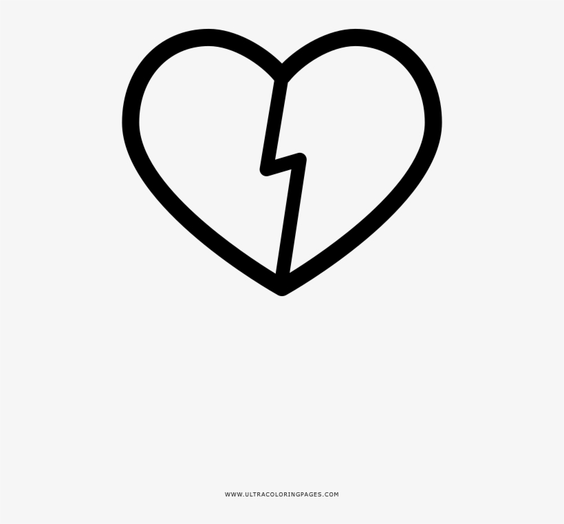 Download Corazón-roto Página Para Colorear - Heart | Transparent PNG ...