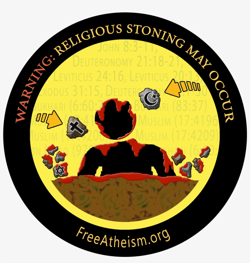 Stoning Png - Atheist Patch, transparent png download