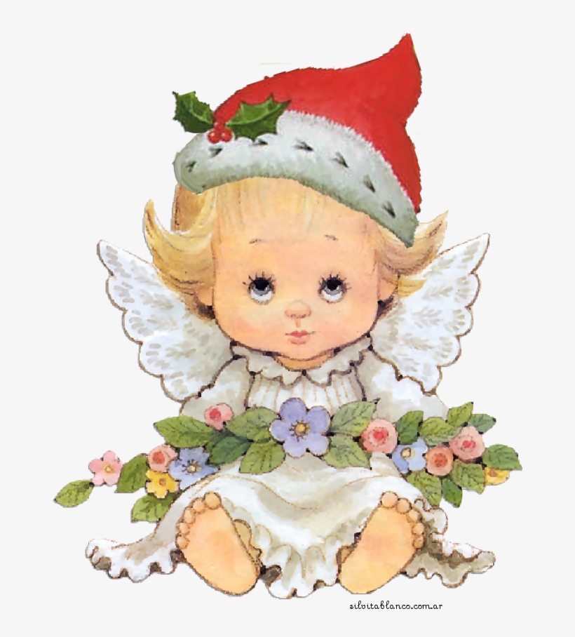 2014 Angelitos De Navidad Con Sombrero - Baby Angels Transparent Background, transparent png download