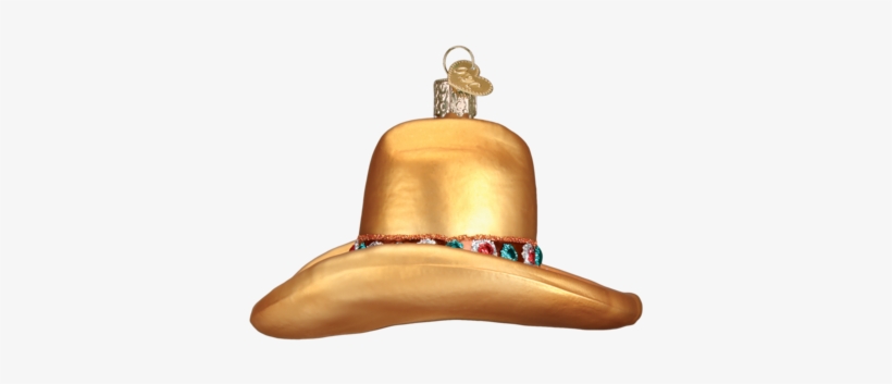 Ornament Cowboy Hat Ornament - New Orleans Saints Nfl Football Helmet Glass Ornament, transparent png download