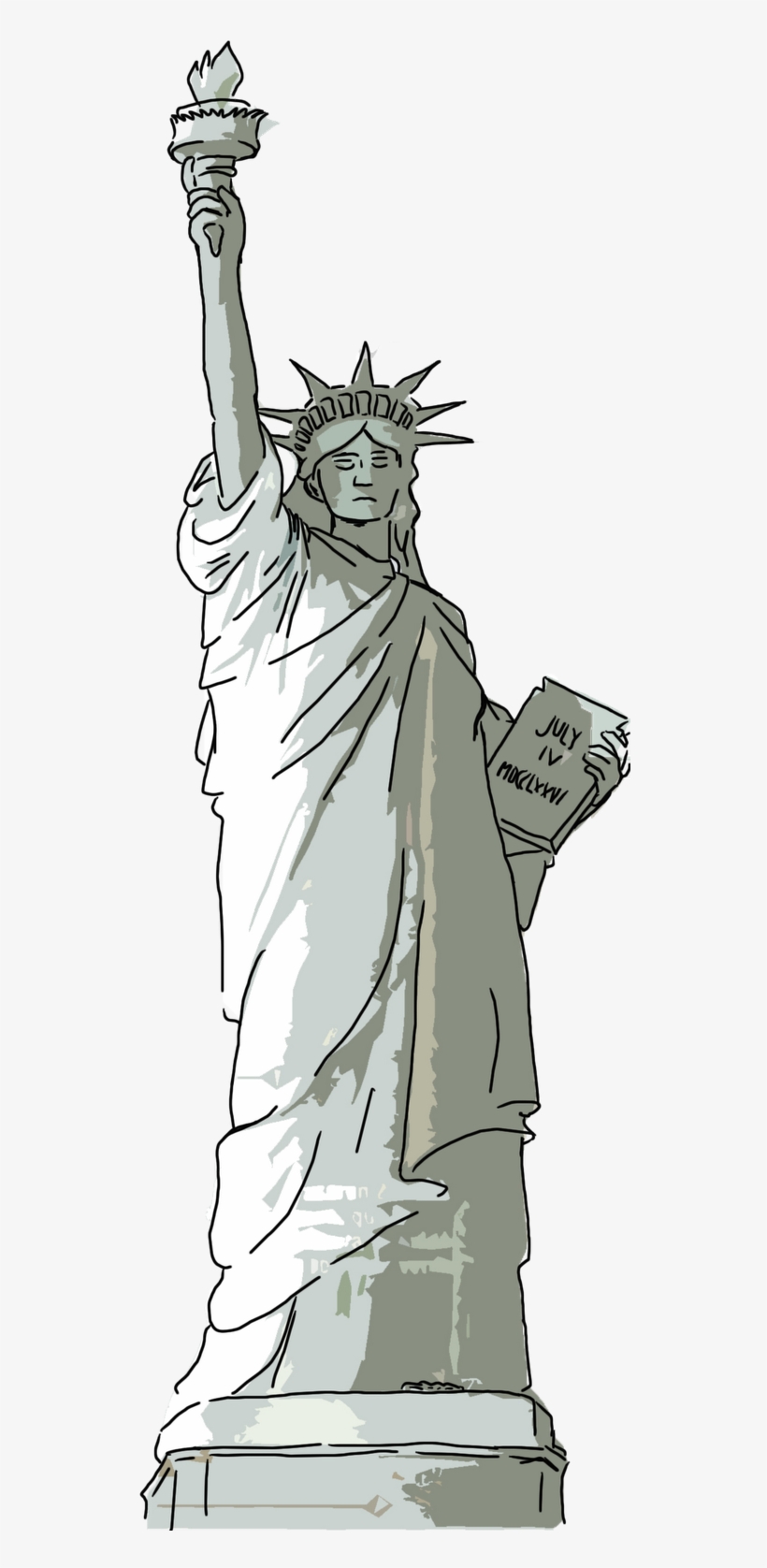 La Unesco La Nombra, "monumento Nacional Estatua De - Statue Of Liberty, transparent png download