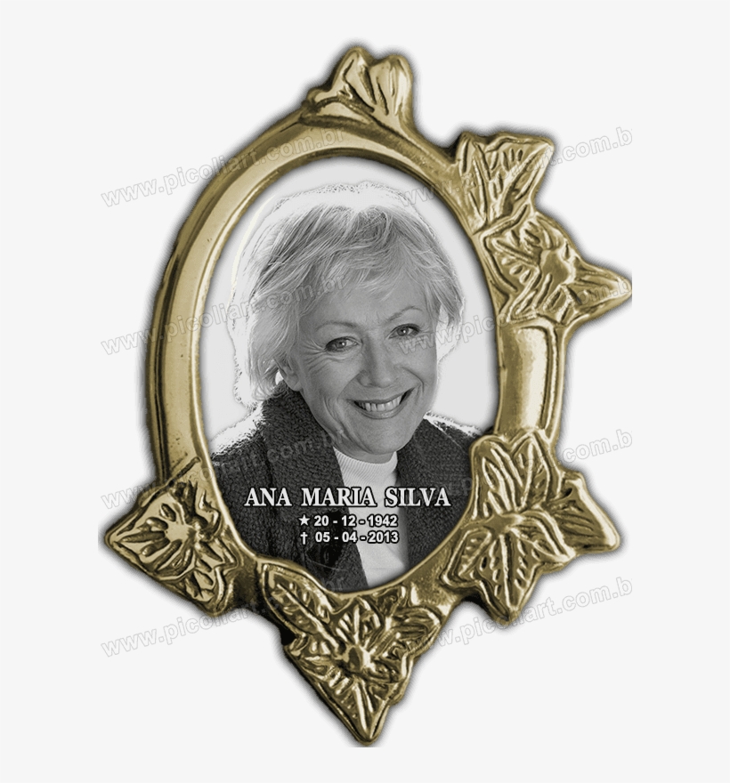 Imagem Do Foto Em Porcelana Oval - Emblem, transparent png download