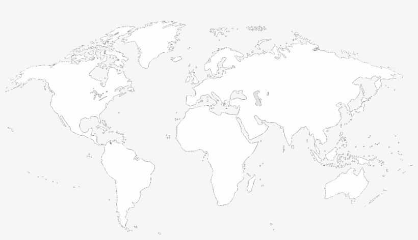 Viajero Solitario - World Map, transparent png download