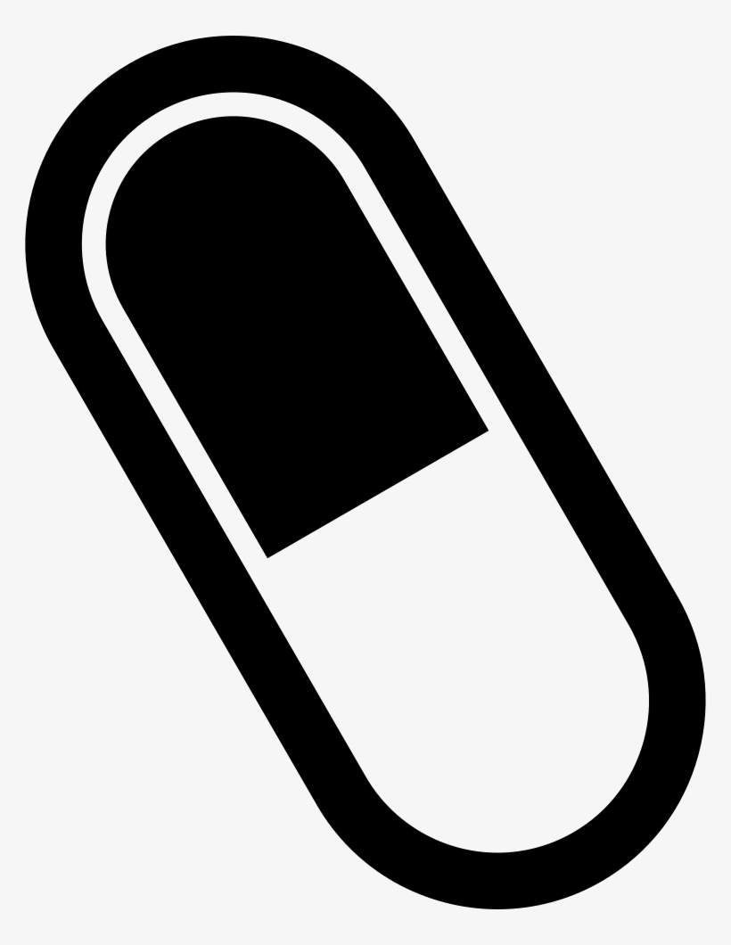 Capsule Comments - Black And White Png Capsule Clip Art, transparent png download
