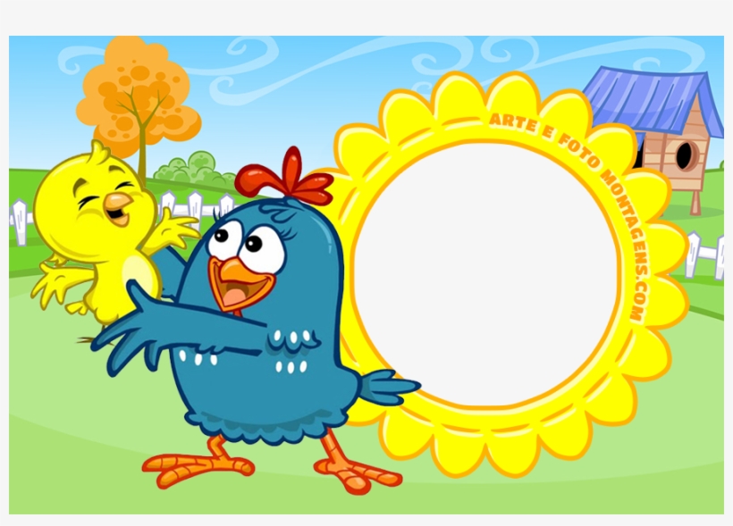 Montagem Para Fotos - Moldura Da Galinha Pintadinha, transparent png download