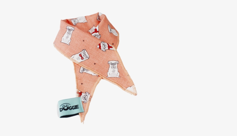 Cute Pug Pattern Bandana - Leather, transparent png download