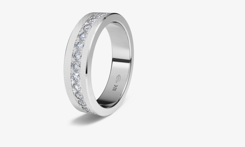 Modelo 1301 Anillo De Compromiso De Oro Blanco 18k - Anillo De Compromiso 1301, transparent png download