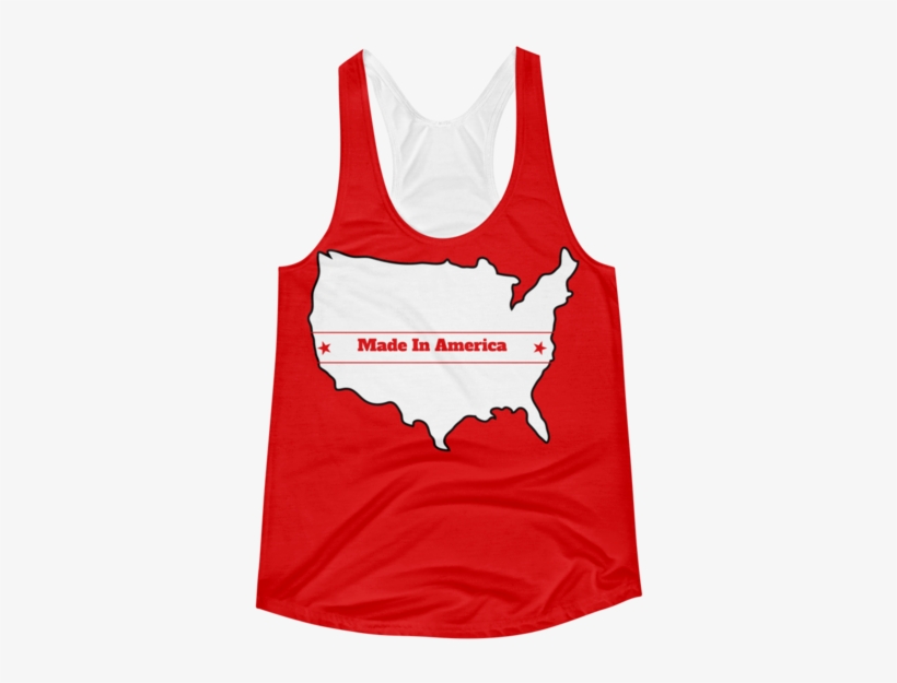 Made In America Women's Racerback - Social Recruiting, transparent png download