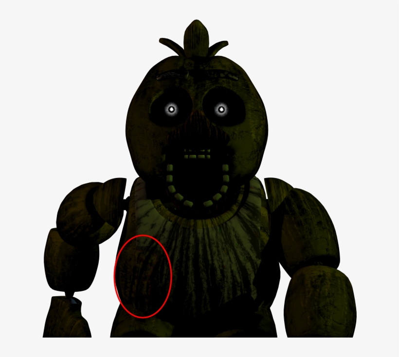 Easter Eggdid Anyone Notice That Phantom Chica's Bib - Phantom Chica, transparent png download