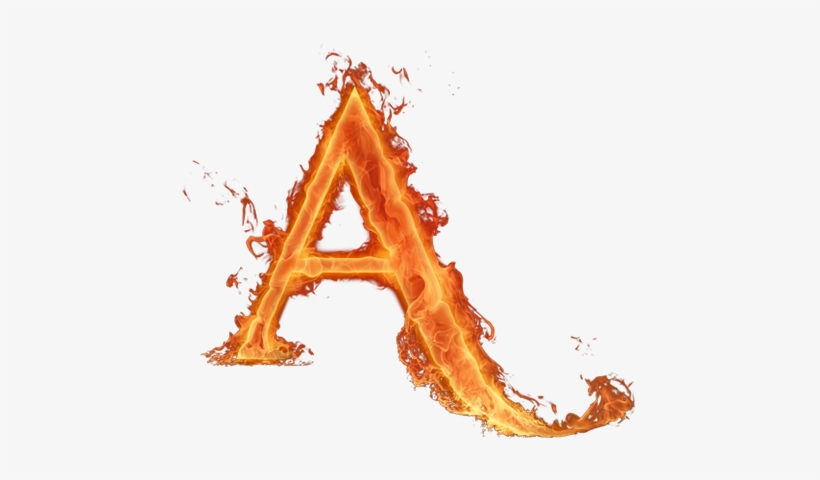Letras De Fuego Png - Fire Letter A Png, transparent png download