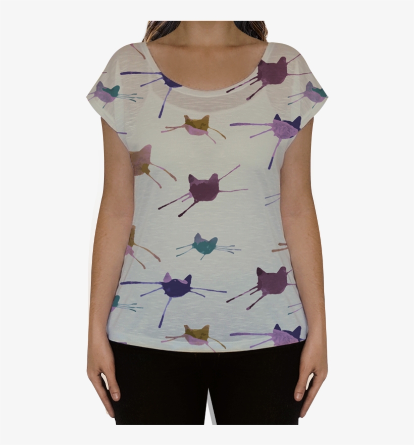 Camiseta Fullprint Mancha Bigode Color De Fabrícia - Camisas Com Estampa De Xilogravura, transparent png download