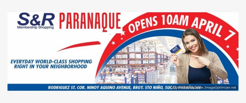 S&r Parañaque Grand Opening - S&r Paranaque Sto Nino, transparent png download