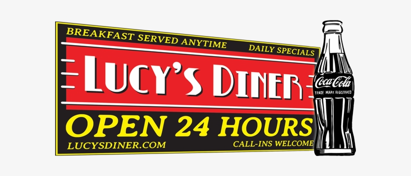 Click On Addresses For Map Links - Lucy's Diner Logo, transparent png download